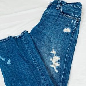 Men’s Denim Distressed Jeans| Straight Leg